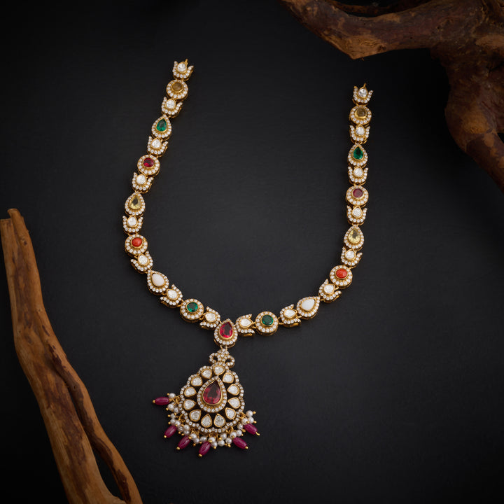 Pear Dazzle Victorian Necklace