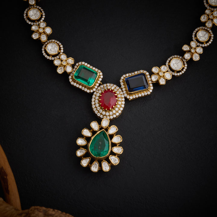 Trio-Gem Victorian Necklace