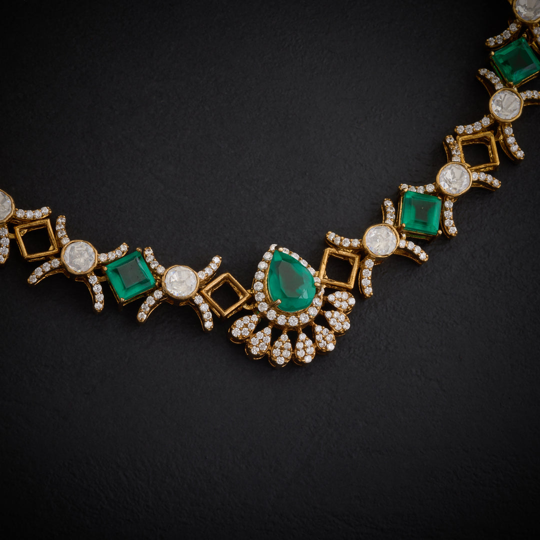 Ivory & Jade Victorian Necklace Set