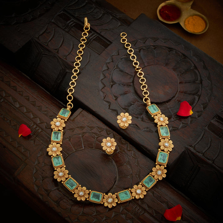 Fern & Emerald Necklace Set
