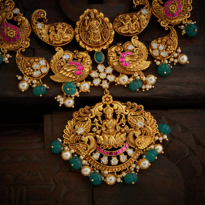 Amolik Lakshmi Necklace Set
