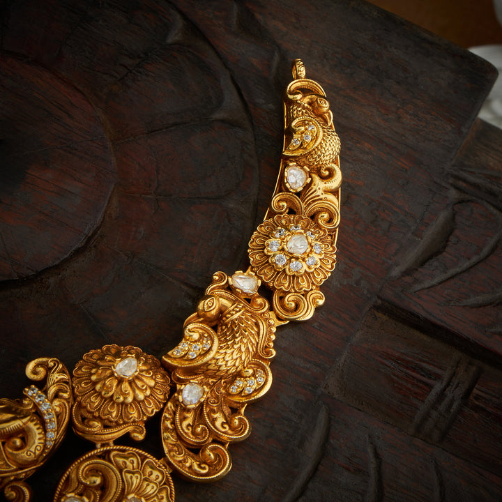 Peacock Gajendra Necklace Set