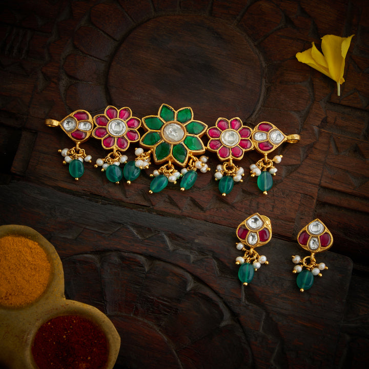 Roselume Kundan Choker Set