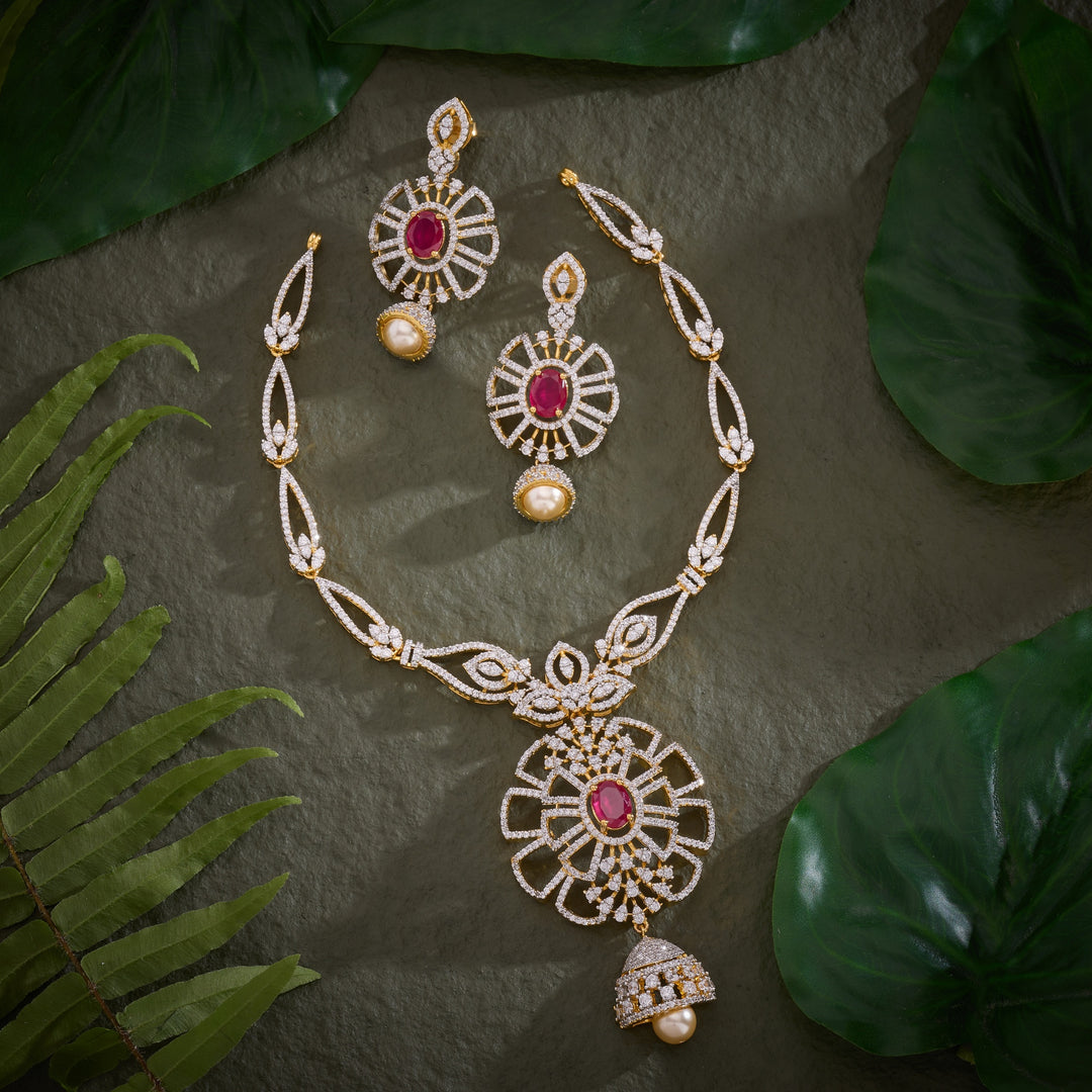 Ruby Fiora Necklace Set