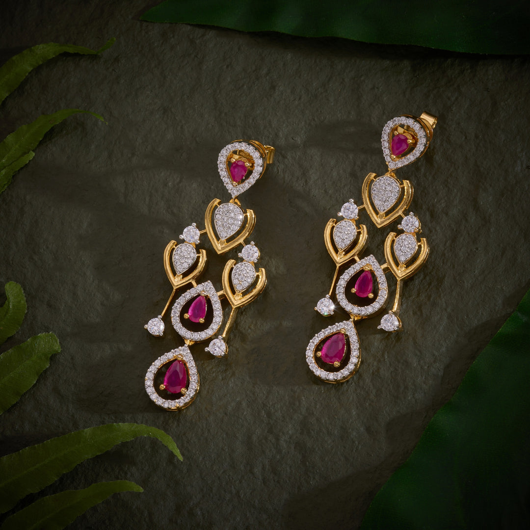 Ruby Zivara Necklace Set