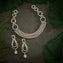 Emerald Quadline Necklace Set