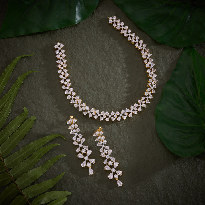 Zircadia Pear Necklace Set