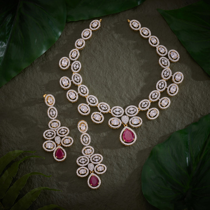 Ovarielle CZ Necklace Set