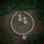 Ruby Pearline Necklace Set