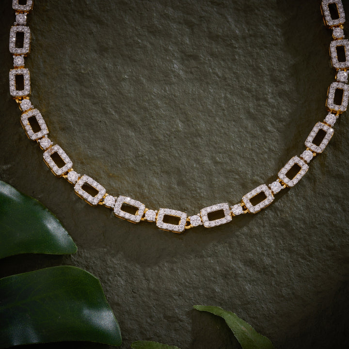 Recta CZ Linkora Necklace Set