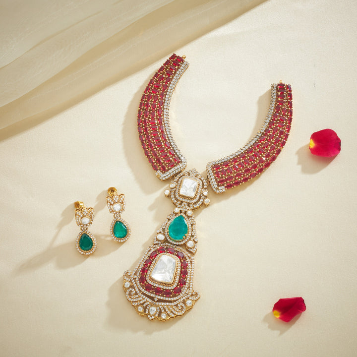 Chaturkusum Victorian Necklace set