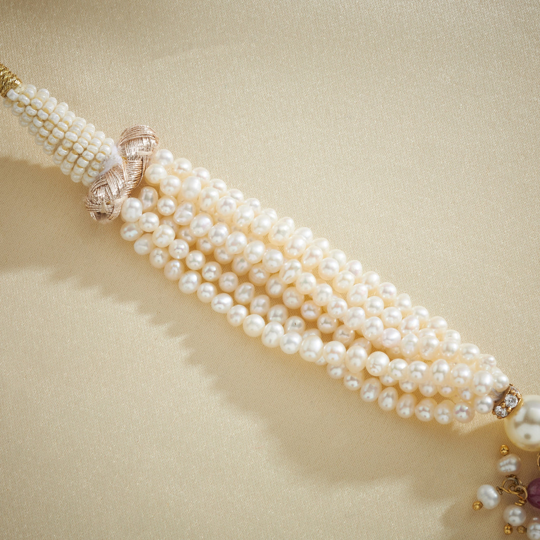 Mint-Pearl Victorian Choker Set