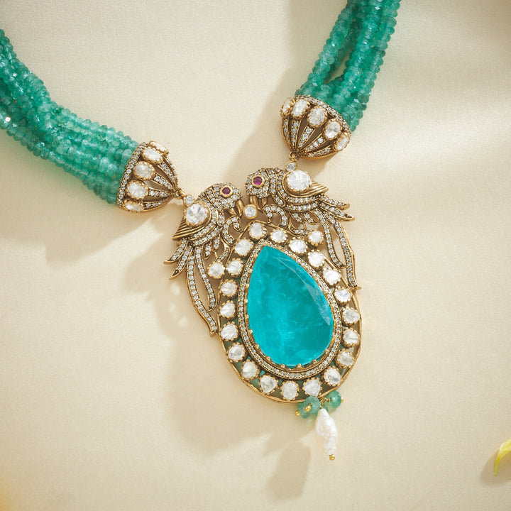 Victorian Parrot Necklace Set