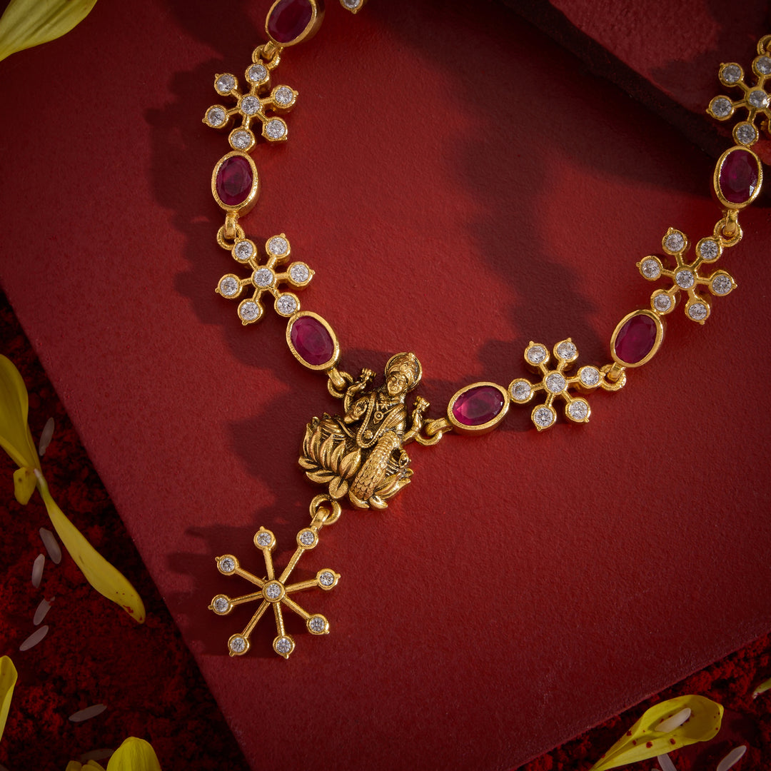 Pushp-Tejas Temple Necklace