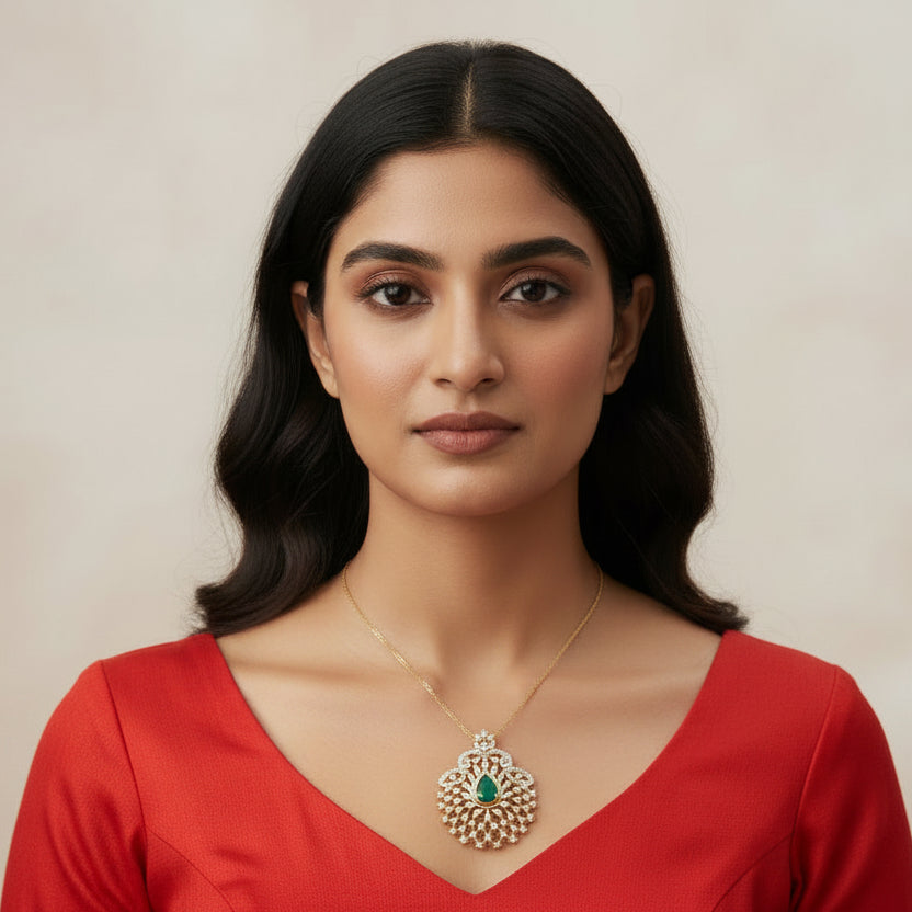 Aarunya Shine CZ Pendant