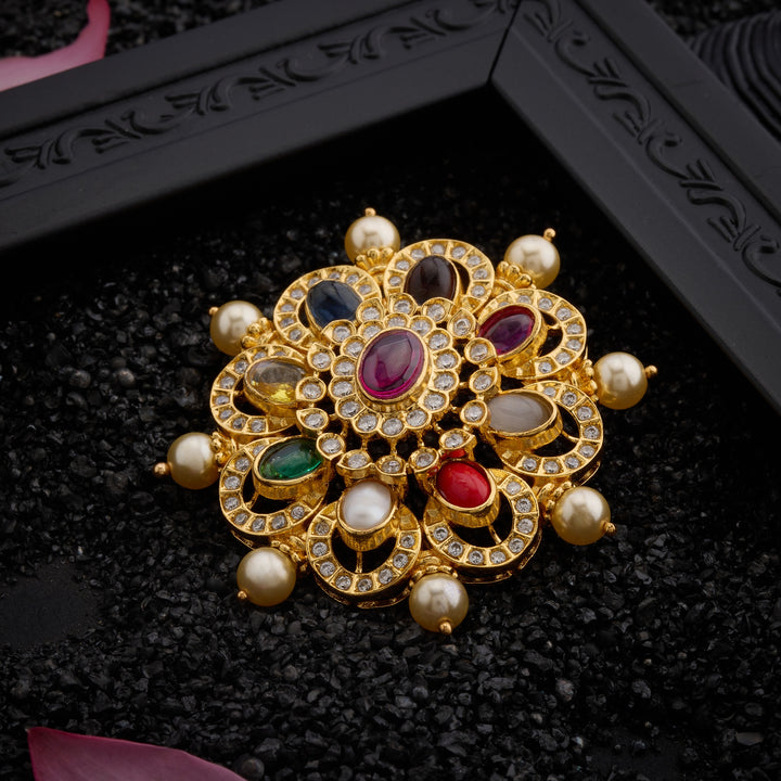 Saptrang Stone Pendant Set