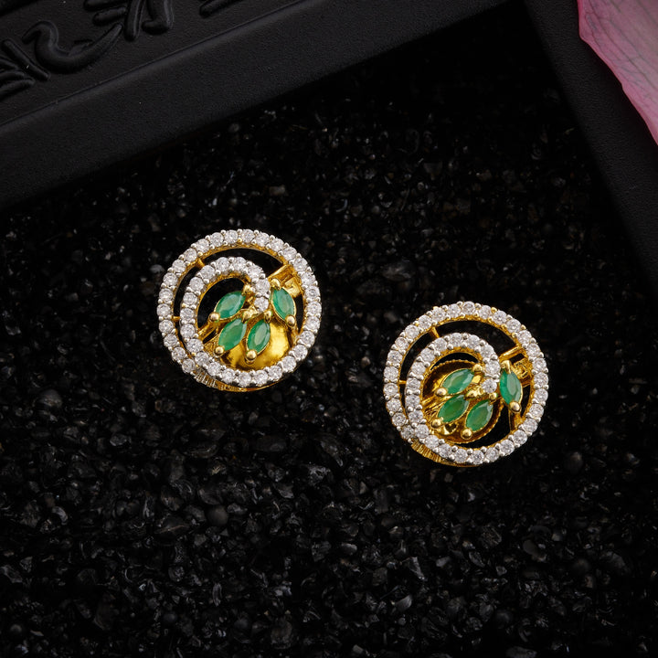 Vine Elegance CZ Pendant Set