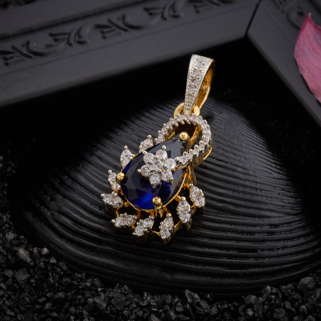 Ocean Glow CZ Pendant Set