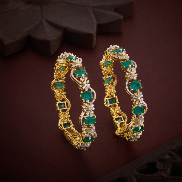 Recta-Flora CZ Bangles