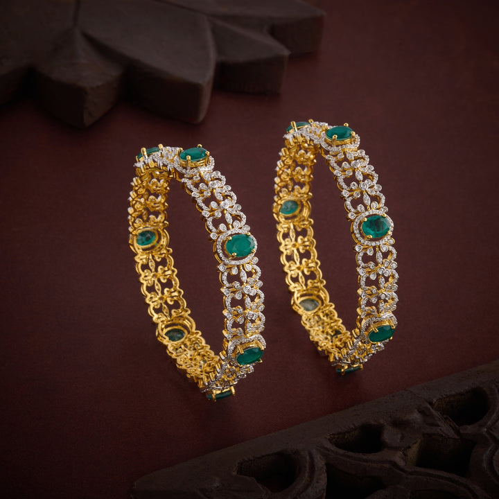 Oval-Greenora CZ Bangles