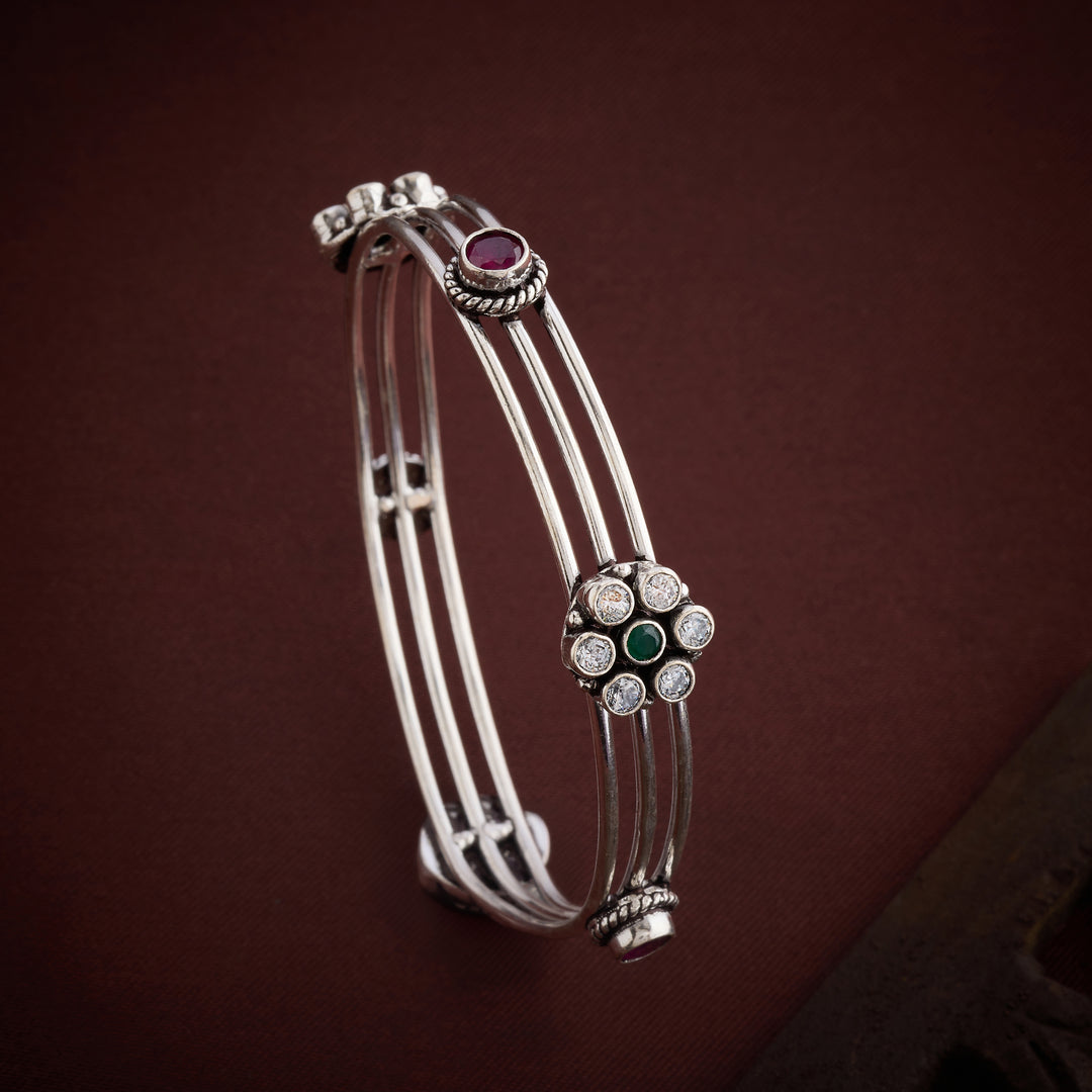 Triple-Phool Oxidized Bangles