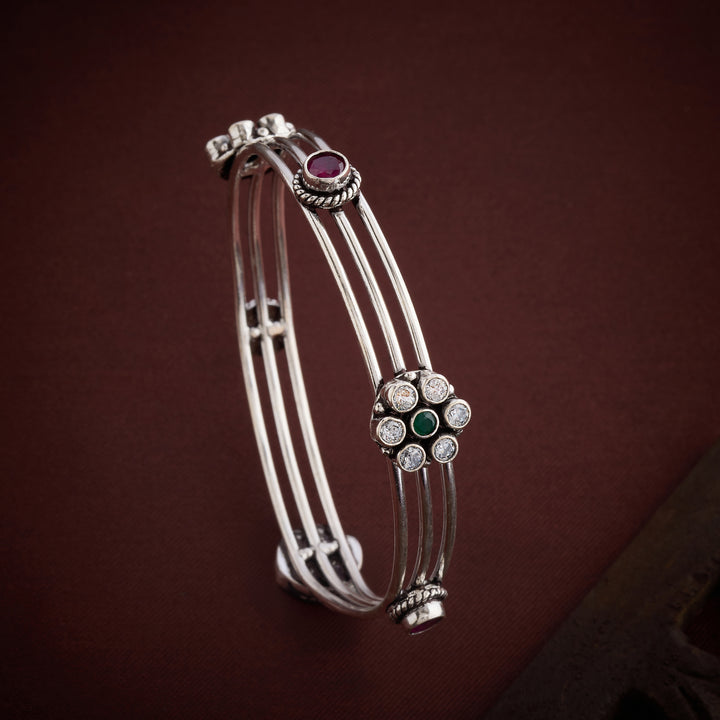Triple-Phool Oxidized Bangles