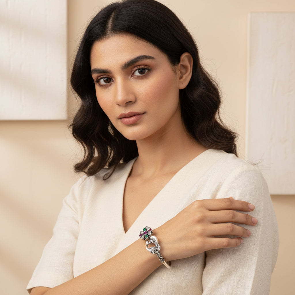 Morika Oxidised Kada
