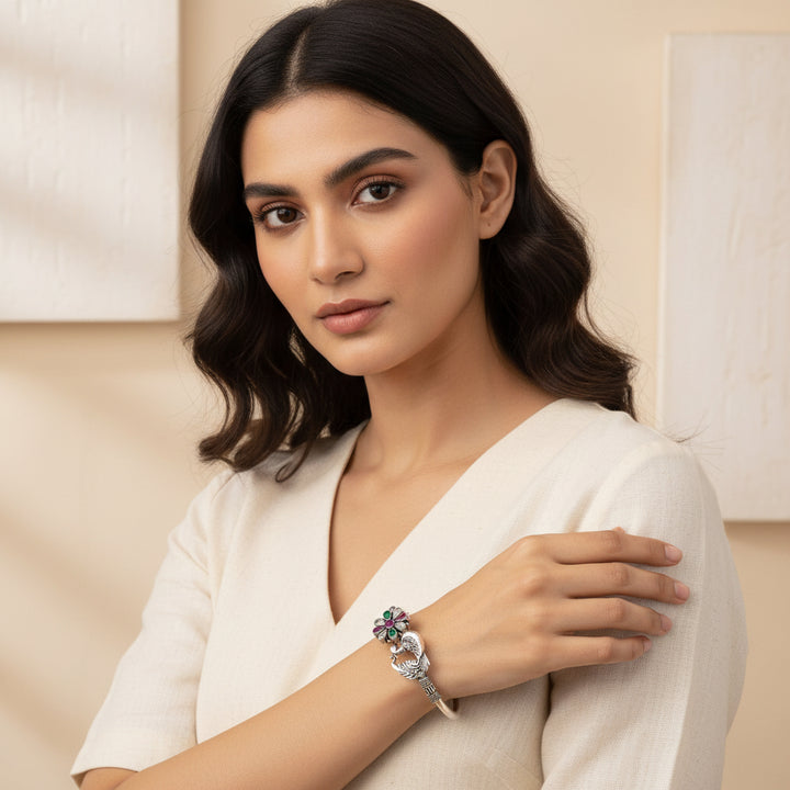Morika Oxidised Kada