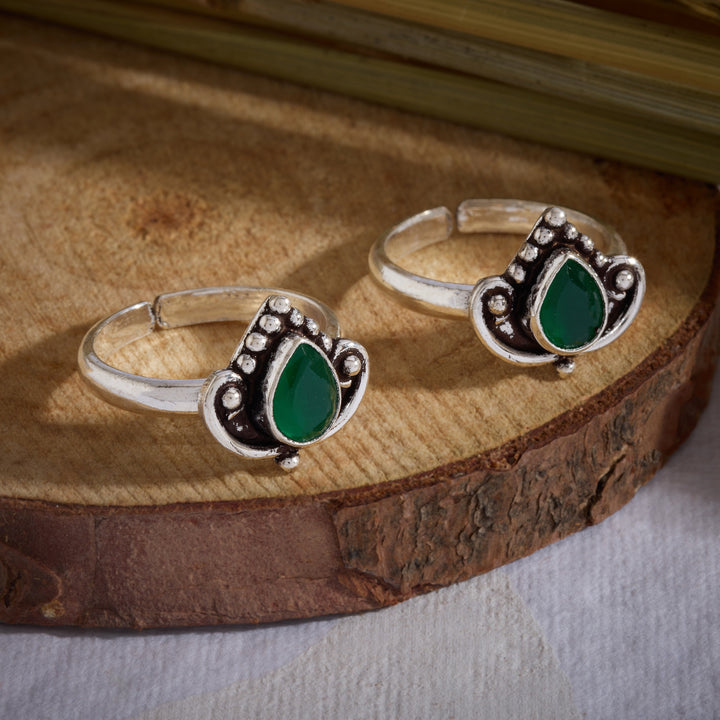 Pear-Haara Toe Ring