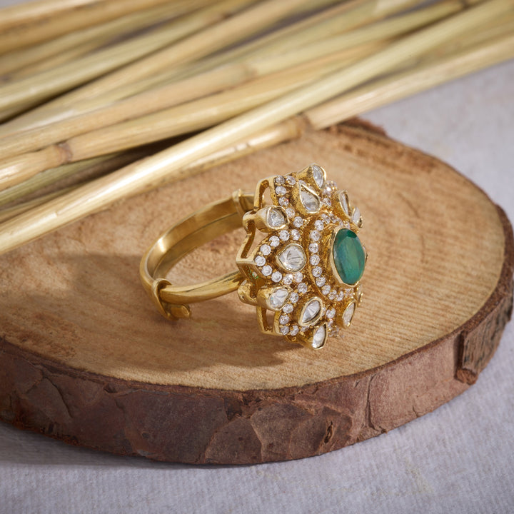 Moissanite Adjustable Ring