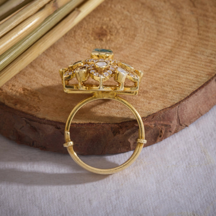 Moissanite Adjustable Ring