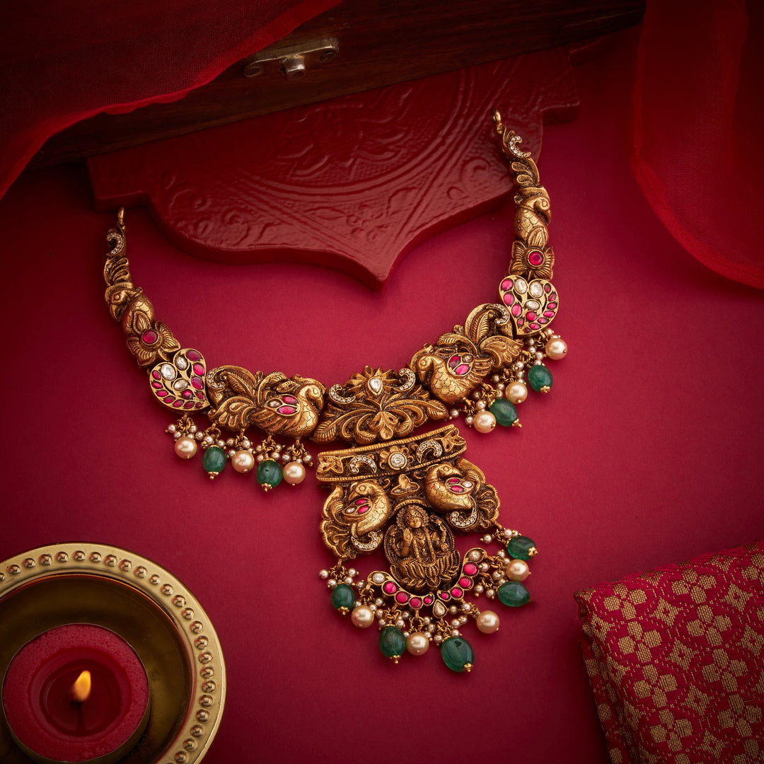 Lakshmi Mayil Necklace