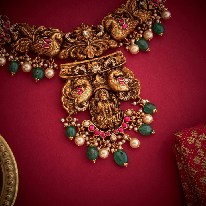 Lakshmi Mayil Necklace