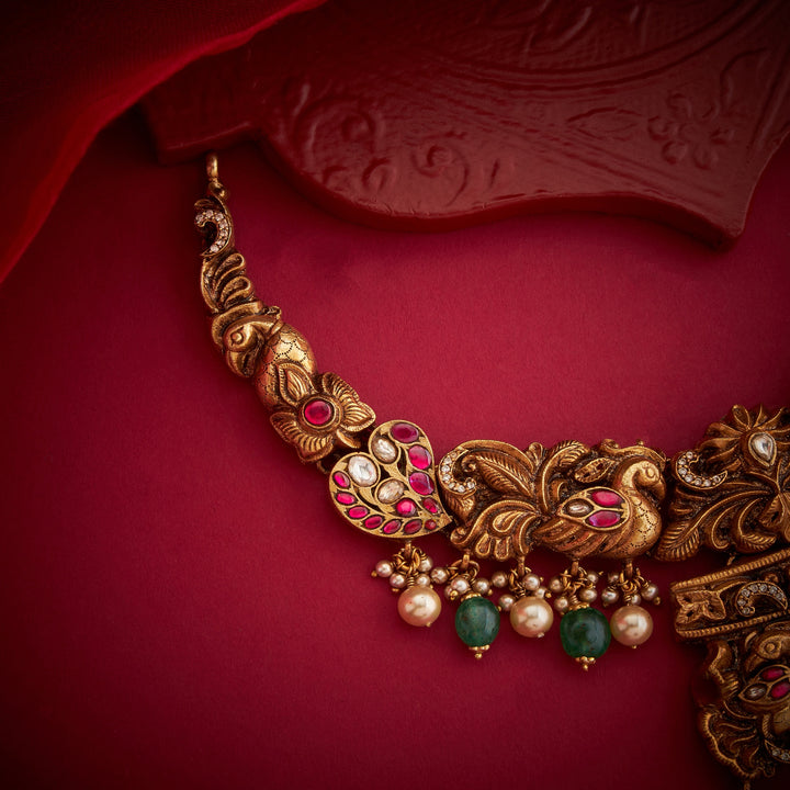 Lakshmi Mayil Necklace