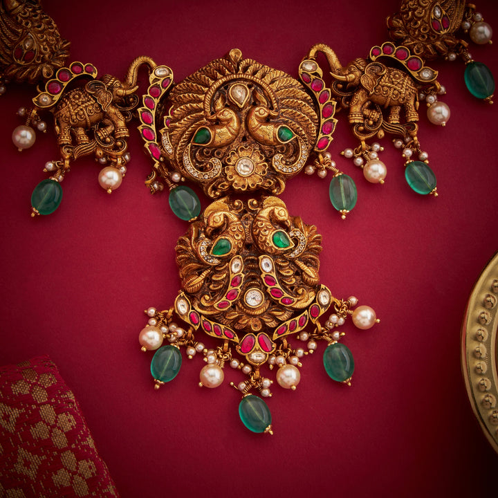 Gajeshwari Mayura Necklace