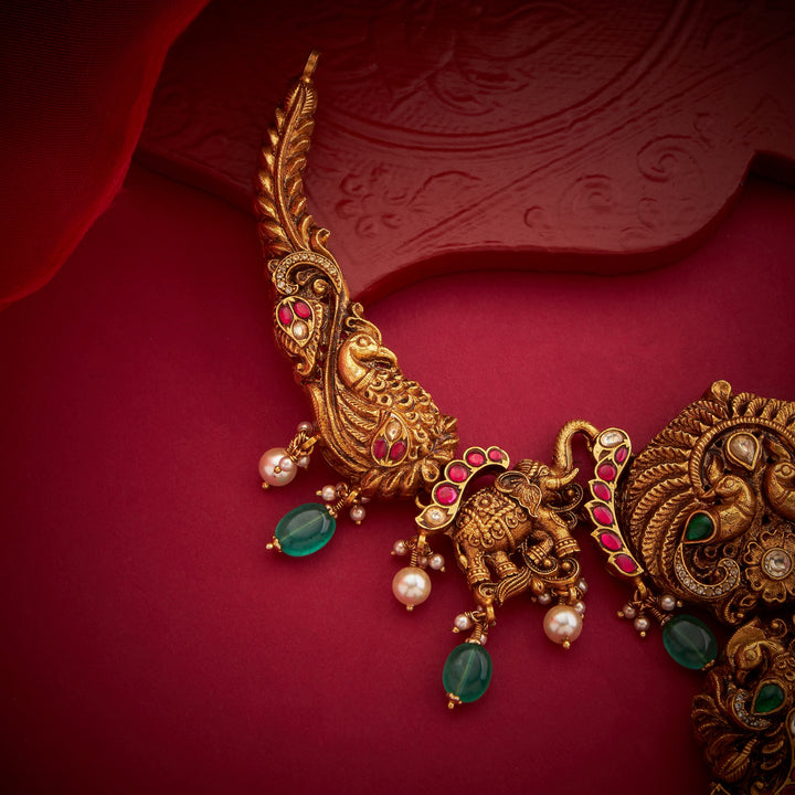 Gajeshwari Mayura Necklace