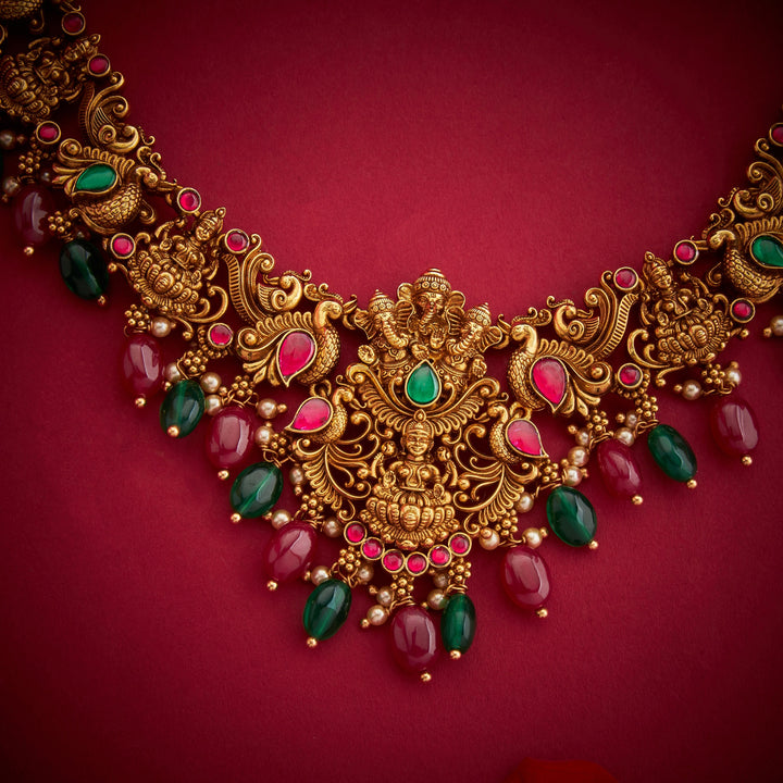 Shree Ganapati Necklace Set
