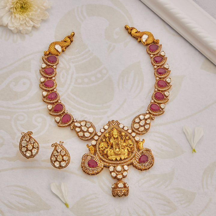 Shrivika Ruby Necklace Set
