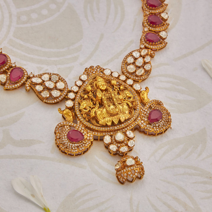 Shrivika Ruby Necklace Set