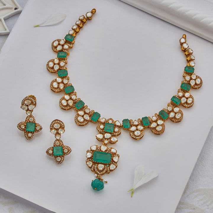 Rectanova Polki Necklace Set