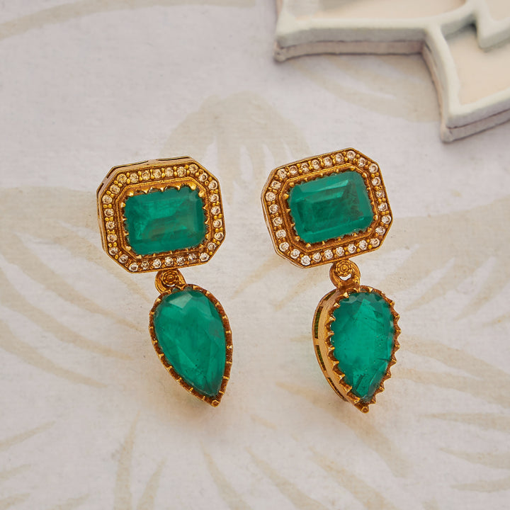 Heptaflora Polki Necklace Set