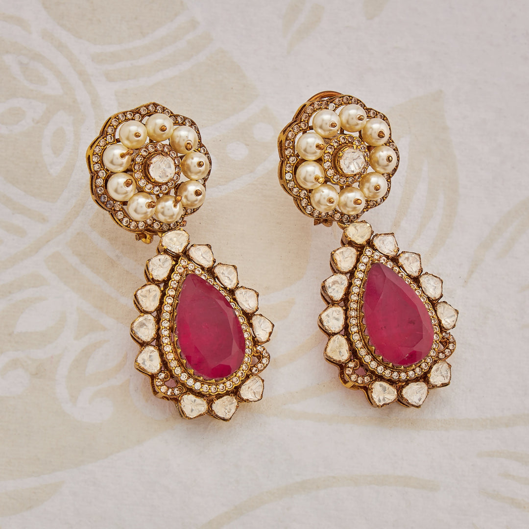 Celestigon Polki Necklace Set