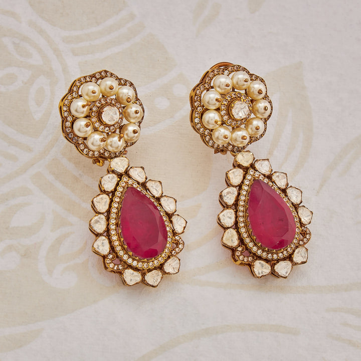 Celestigon Polki Necklace Set