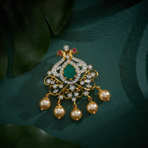 Lustrous Wing CZ Pendant