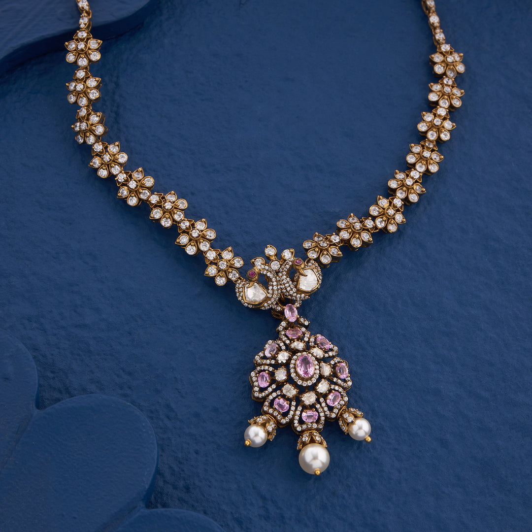 Roseate Mayura Necklace Set