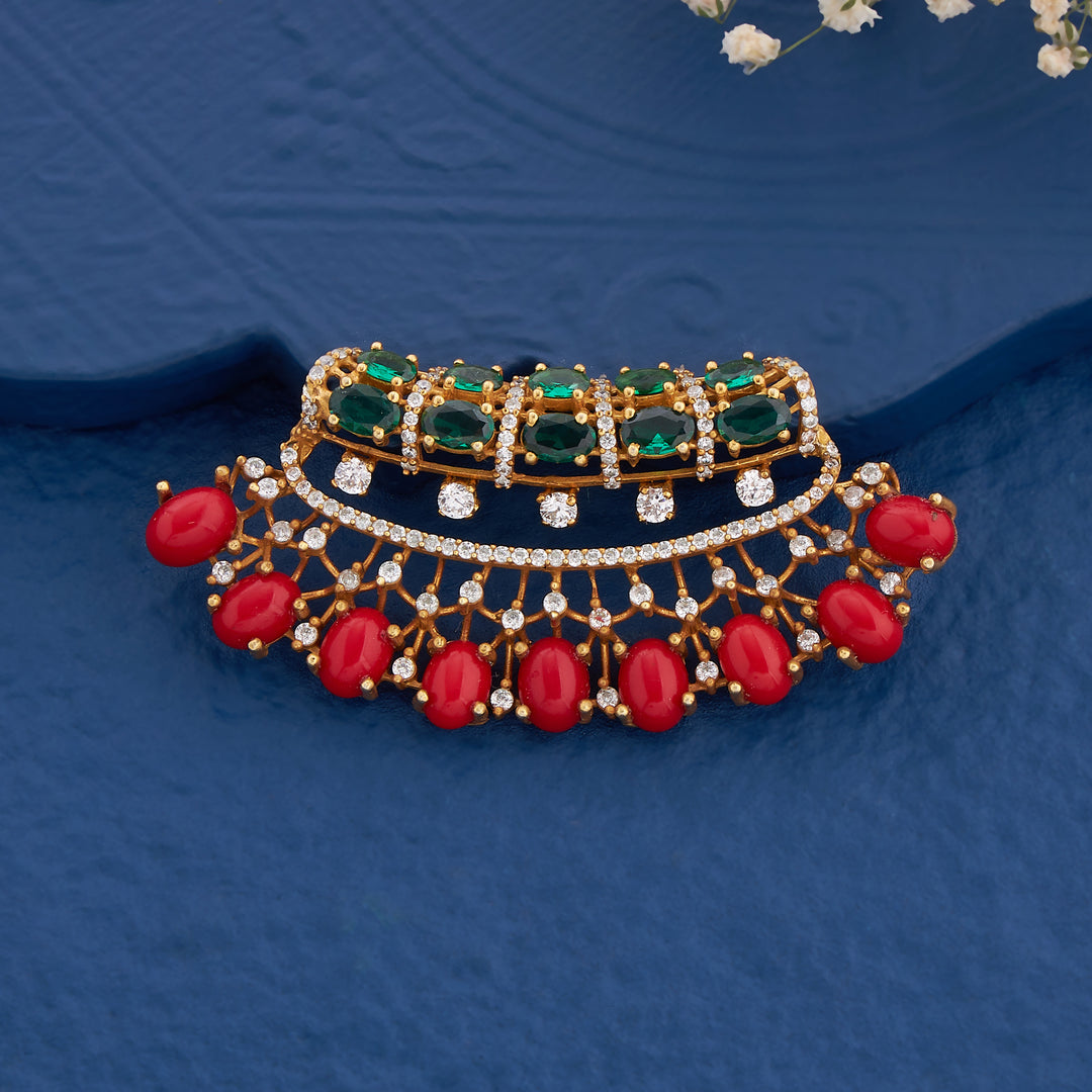 Pravya Coral Pendant Set