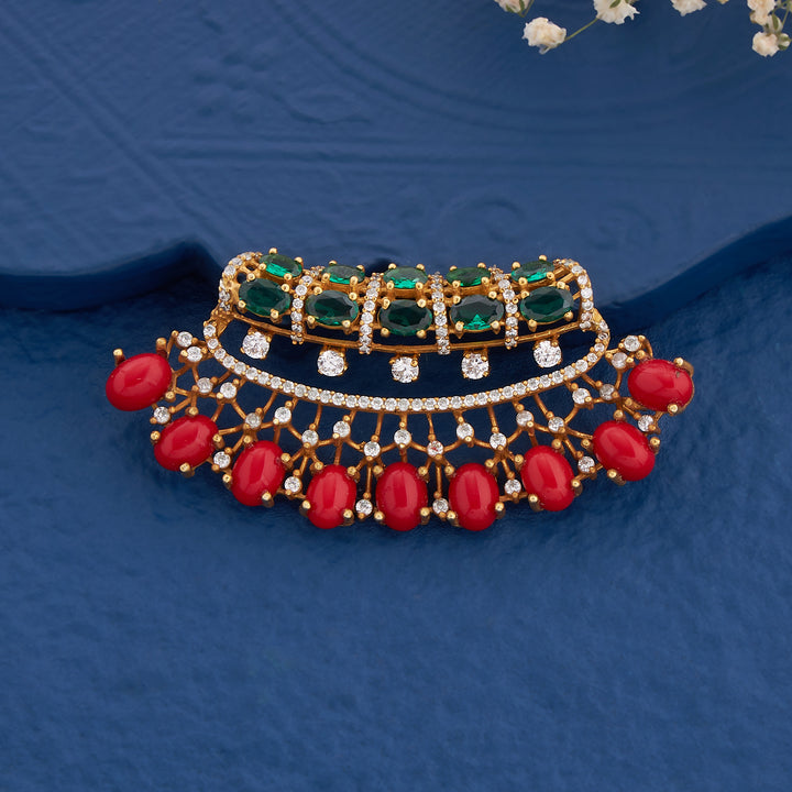 Pravya Coral Pendant Set