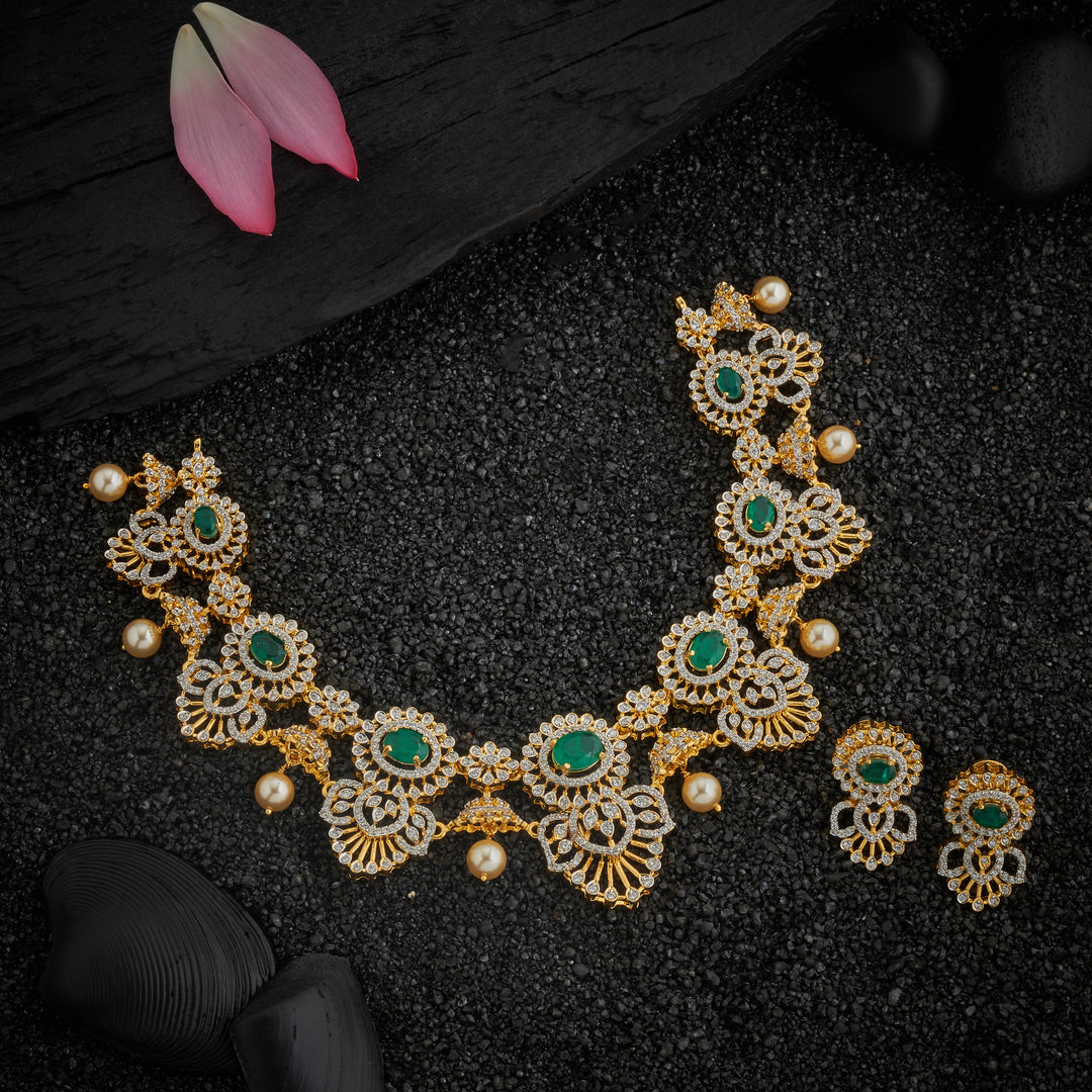 Ovalyn Cz Necklace Set