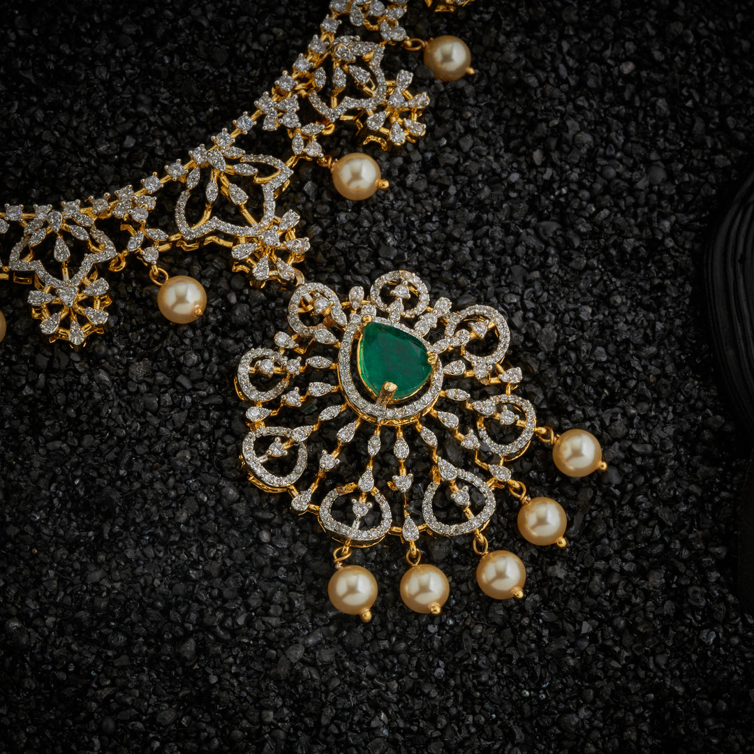 Starvia Cz Necklace Set