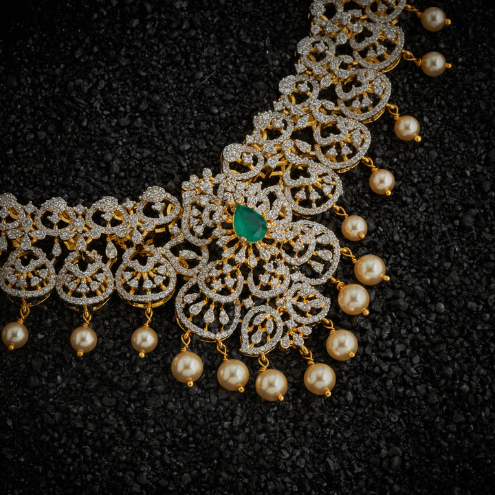 Fleurcz Cz Necklace Set
